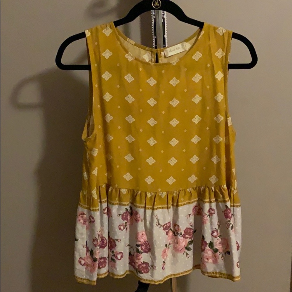 Peplum Floral Tank